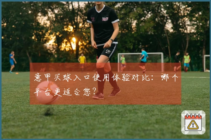 意甲买球入口使用体验对比：哪个平台更适合您？